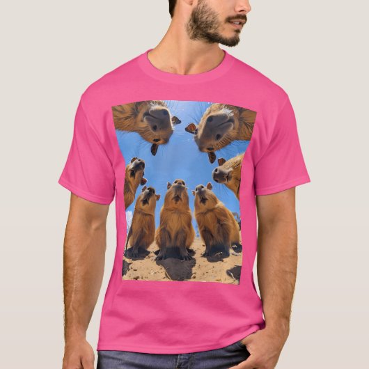 Funny Capybara T-shirt (Voorkant)