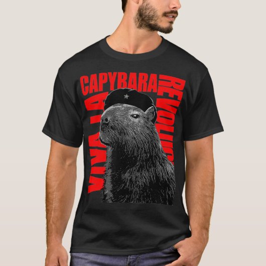 Funny Capybara Viva La Capybara Love Capybaras Cut T-shirt (Voorkant)
