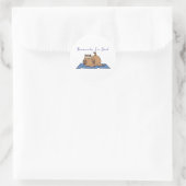 Funny Capybara Yoga Sticker – Namaste In Bed (Tas)