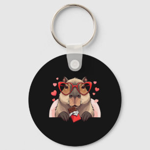 Funny Capybyra Hart Chocolade Valentijn Vrouwen Me Sleutelhanger