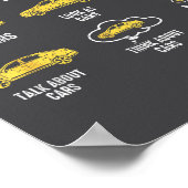 Funny Car 6 Things I Do In My Spare Time  Poster (Hoek)