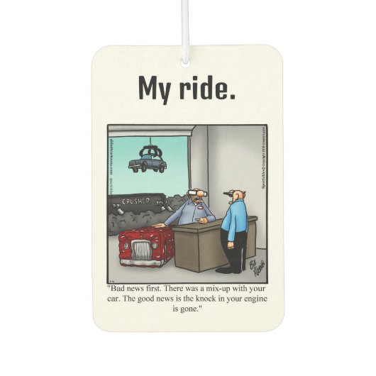 Funny car Air Freshener Luchtverfrisser (Voorkant)