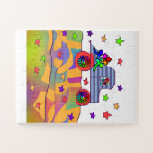 FUNNY CAR EASY KINDER PUZZLE LEGPUZZEL (Horizontaal)