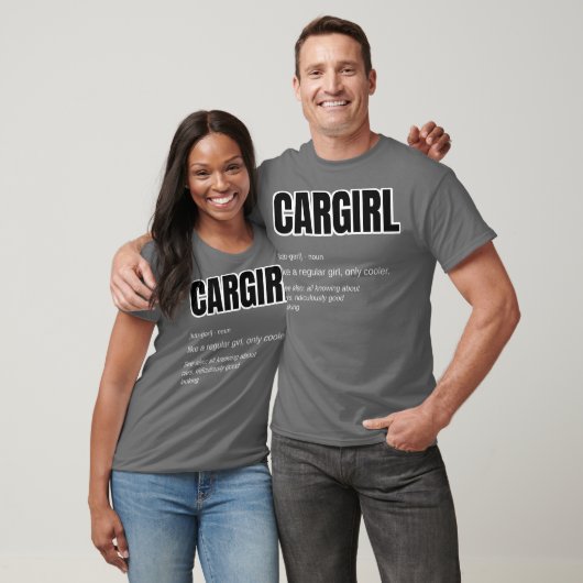 Funny Car Girl Gift Cargirl Definition Car T-shirt (Unisex)
