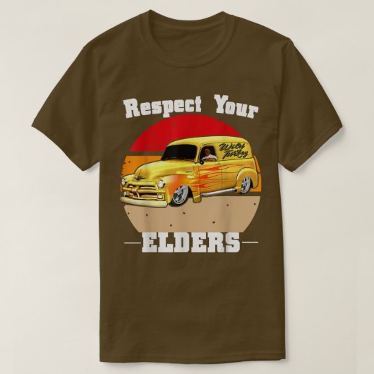 Funny Car Guy - Eerbiedig uw klassieke panel T-shirt (Design voorkant)