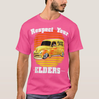 Funny Car Guy - Eerbiedig uw klassieke panel T-shirt