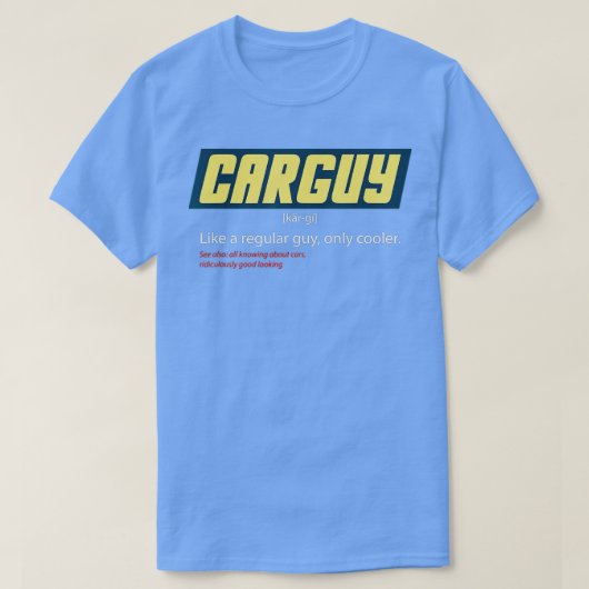 Funny Car Guy Gift Car Guy Definition (1) T-shirt (Design voorkant)