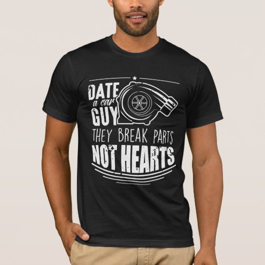 Funny Car Guy Joke - Turbo Tuning Mechanics T-shirt (Voorkant)