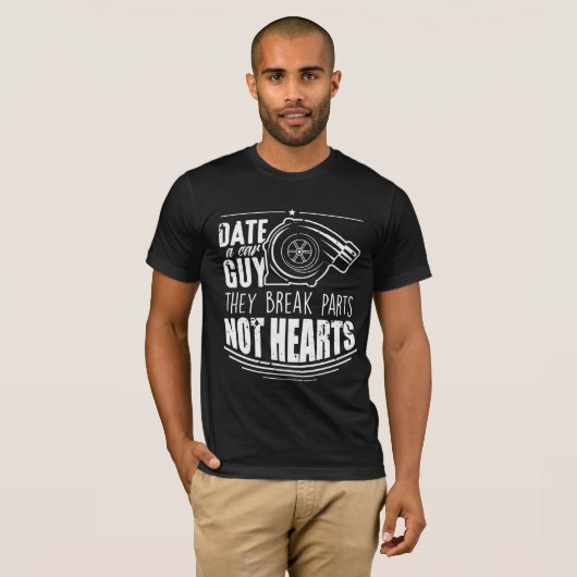 Funny Car Guy Joke - Turbo Tuning Mechanics T-shirt (Voorkant volledig)