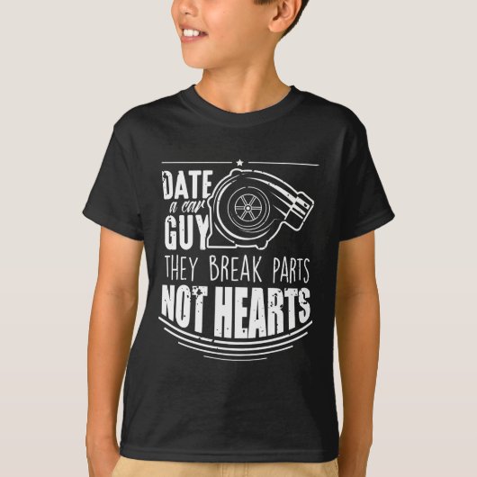 Funny Car Guy Joke - Turbo Tuning Mechanics T-shirt (Voorkant)