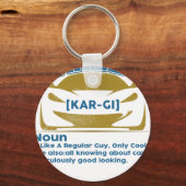 Funny Car Guy T-shirt Cadeau Car Guy Definitie Sleutelhanger (Voorkant)