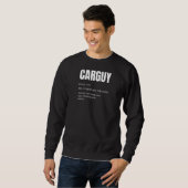 Funny Car Guy T Shirt Guy Definition Raglan (Voorkant volledig)