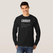 Funny Car Guy T Shirt Guy Definition Raglan (Voorkant volledig)