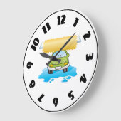 Funny Car In A Car Wash Clock Grote Klok (Hoek)