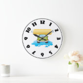 Funny Car In A Car Wash Clock Grote Klok (Huis)