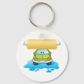 Funny Car In A Car Wash Keychain (Voorkant)