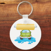 Funny Car In A Car Wash Keychain (Voorkant)