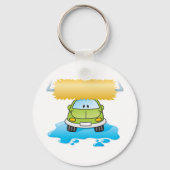 Funny Car In A Car Wash Keychain (Achterkant)