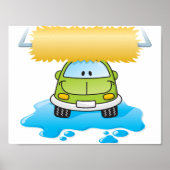 Funny car in een Poster van de auto (Voorkant)