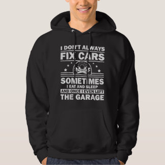 Funny Car Mechanic Design for Men Automobile Mecha Hoodie