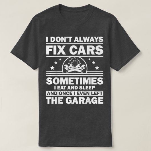 Funny Car Mechanic Design for Men Automobile Mecha T-shirt (Design voorkant)