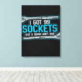 Funny Car Mechanic Design | Mechanic Canvas (Insitu (Houten vloer))