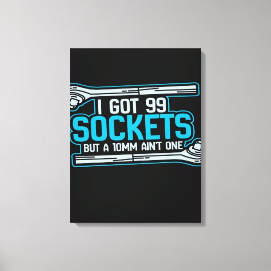 Funny Car Mechanic Design | Mechanic Canvas Afdruk (Voorkant)