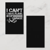 Funny Car Mechanic Garage Tuning Fan Visitekaartje (Voorkant / Achterkant)