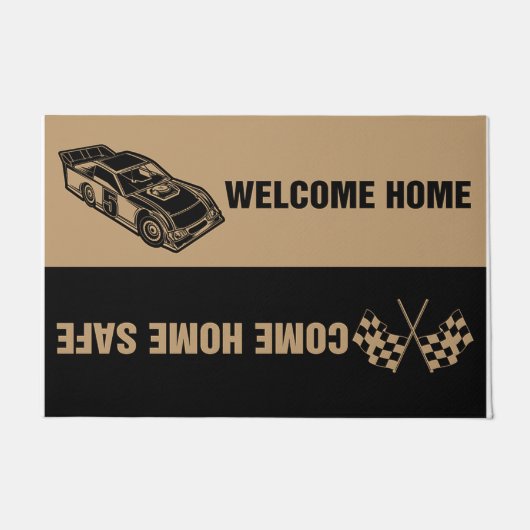 Funny Car Racing Mat, Cool Car Racing Deurmat (Voorkant)