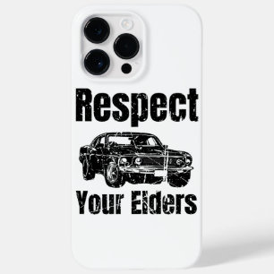 Funny Car - respect voor uw oudere man Case-Mate iPhone 14 Pro Max Hoesje