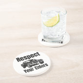 Funny Car - respect voor uw oudere man Zandsteen Onderzetter (Zijkant)