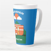 Funny Caravan Accessoires Camping Caravaner Latte Mok (Rechterhoek)