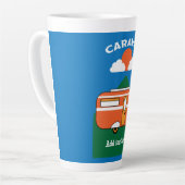 Funny Caravan Accessoires Camping Caravaner Latte Mok (Linkerhoek)