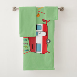 Funny Caravan Gifts - Liefde Caravans Bad Handdoek