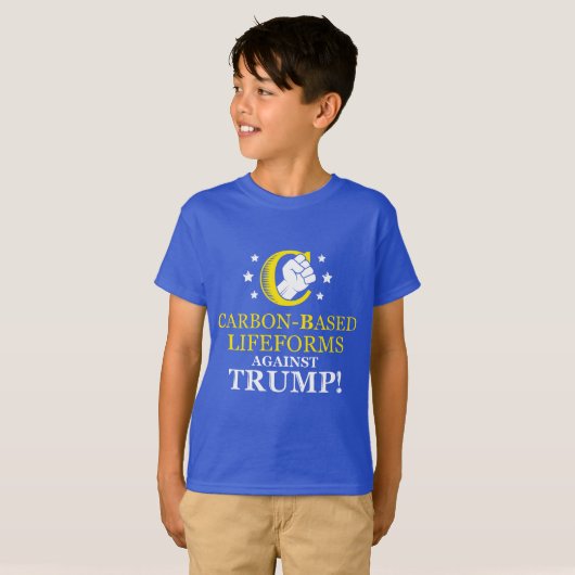 Funny Carbon-gebaseerde levensvormen tegen Trump T-shirt (Voorkant volledig)