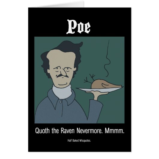 Funny Card - Edgar Allan Poe (Voorkant)