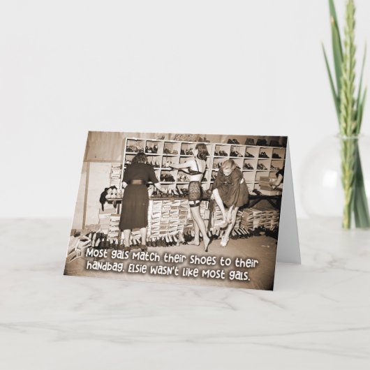 Funny  card - Elsie is niet zoals andere meisjes Kaart (Voorkant)