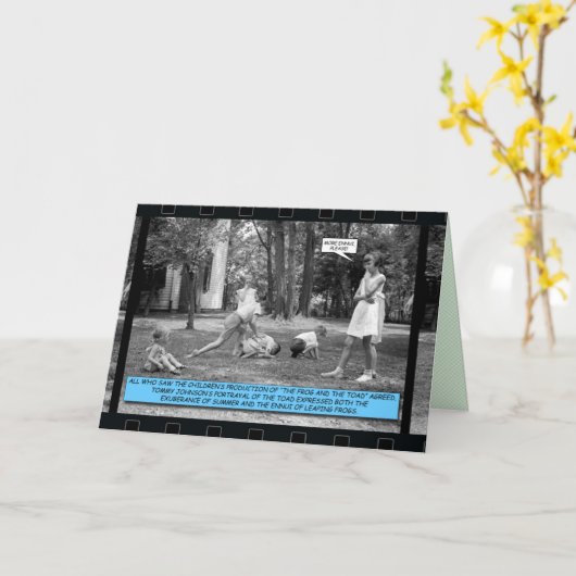 Funny Card - Leapfrog Kaart (Gele Bloem)