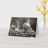  Funny Card - Mam snijdt het Bangs van Ruthie af Kaart (Gele Bloem)