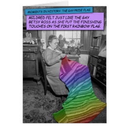 Funny Card - Mildred, de gay Betsy Ross