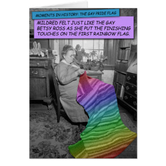 Funny Card - Mildred, de gay Betsy Ross