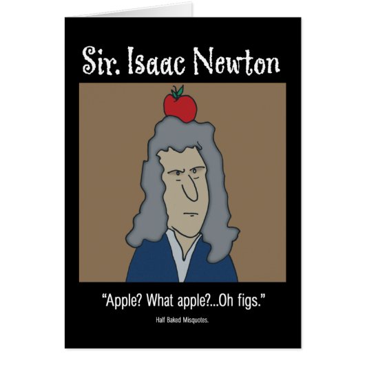 Funny Card - Newton Kaart (Voorkant)