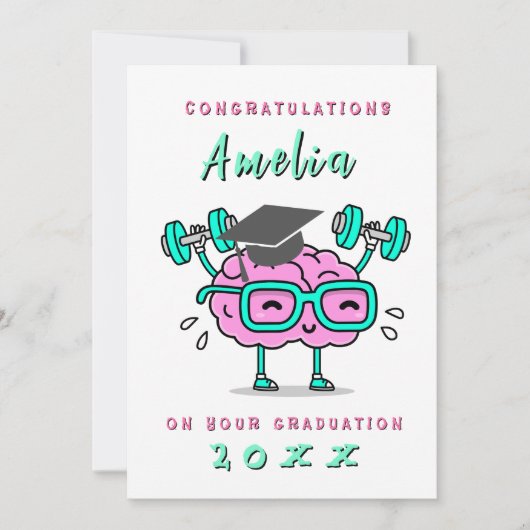 Funny card Personalized graduation Kaart (Voorkant)