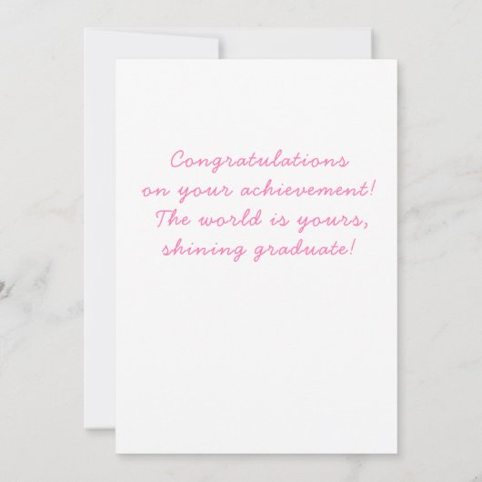 Funny card Personalized graduation Kaart (Achterkant)