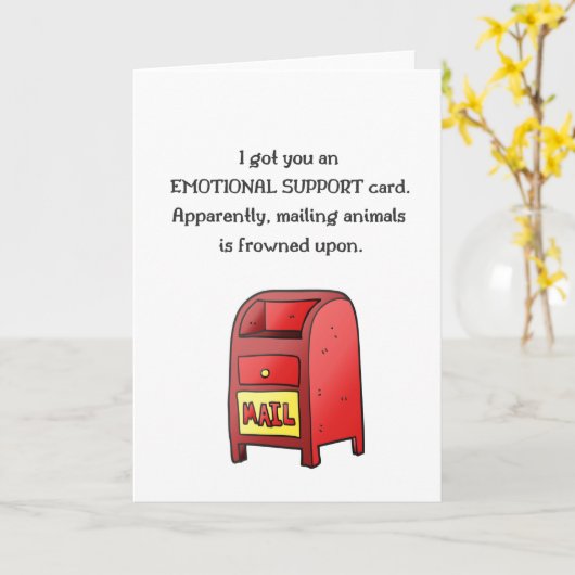 Funny Card voor Aanmoediging en Steun Kaart (Gele Bloem)