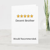 Funny Card voor broer Kaart (Voorkant)