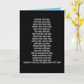 Funny Card voor elke papa op Vaderdag Kaart (Gele Bloem)