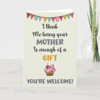 Funny Card voor zoon of dochter Kaart