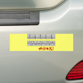 Funny Cardiac Rhythm Strip Gifts Bumpersticker (Op auto)