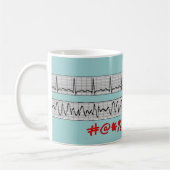Funny Cardiac Rhythm Strip Gifts Koffiemok (Links)
